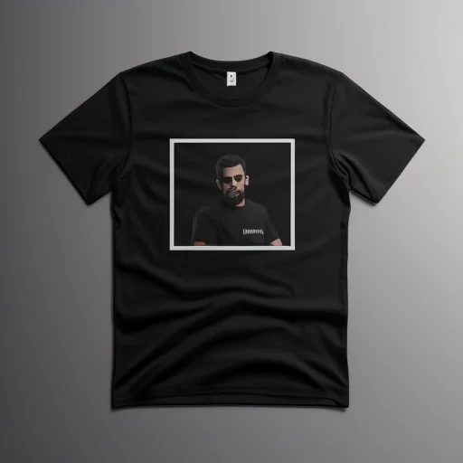 black t shirt mockup