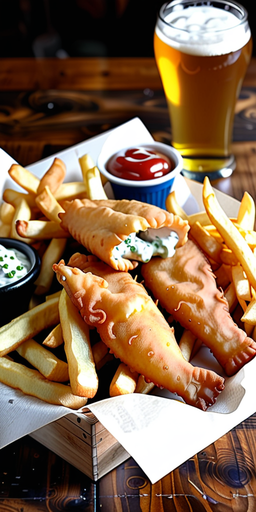 beer battered fish and chips near me