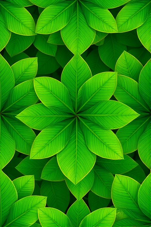 generate a seamless pattern of overlapping leaf shapes in various shades of green, macro view, f-stop 8, ISO 100, shutter speed 1/250, digital camera, high-resolution quality