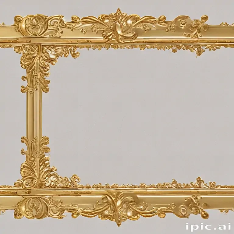 gold border transparent