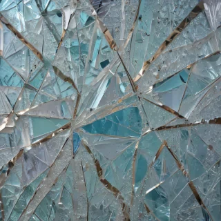 broken glass overlay