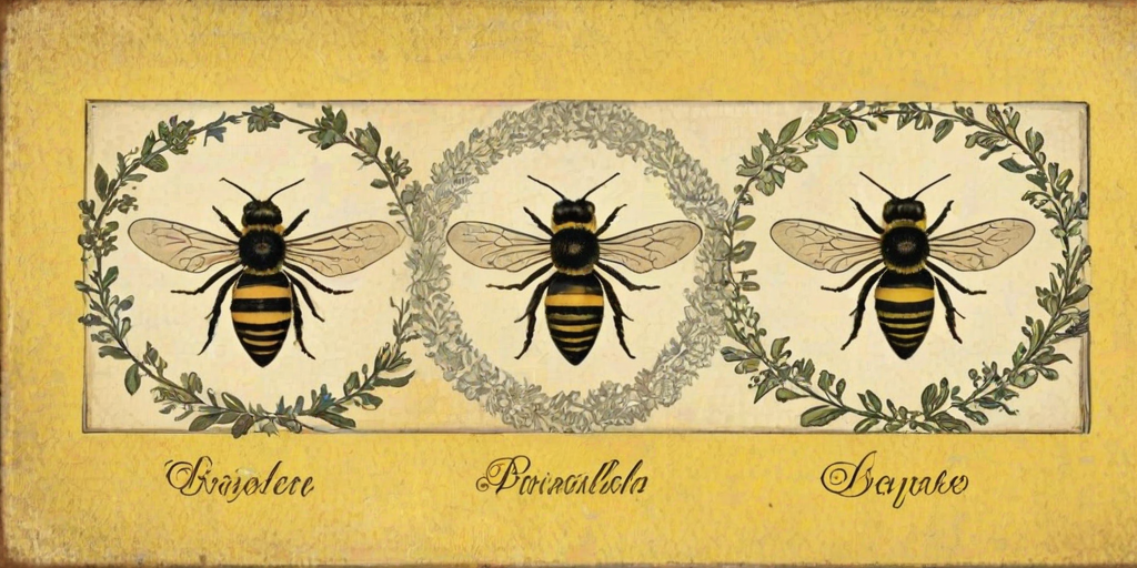free vintage bee printables