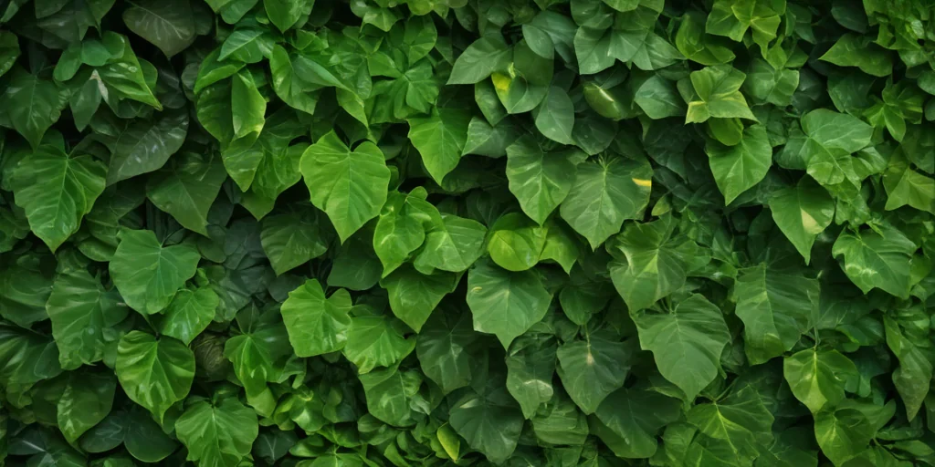 background green leaves