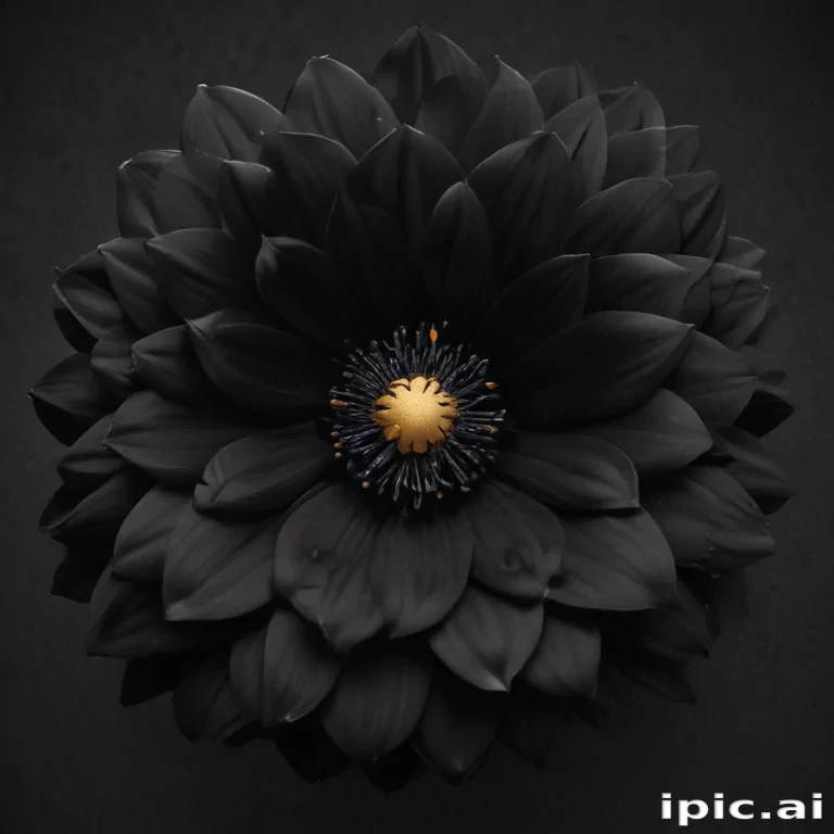 black flower