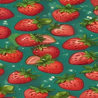 cute strawberry background