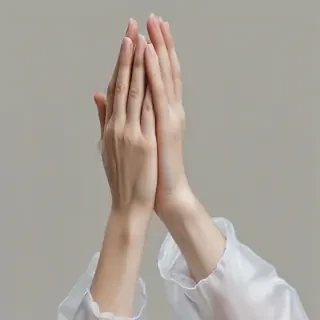 praying hands transparent