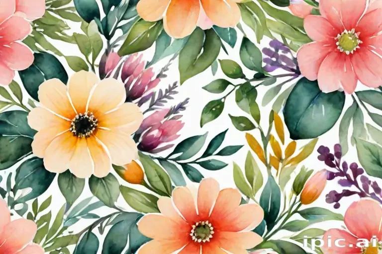 background watercolor flowers