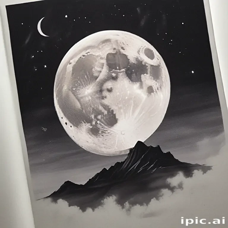 aesthetic moon drawings