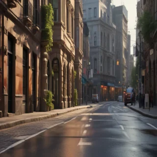 city street background