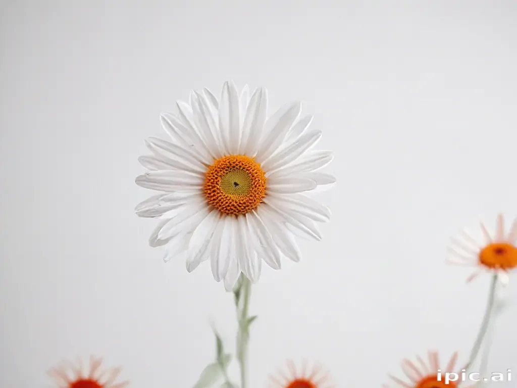 flower on white background