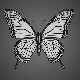 butterfly png outline