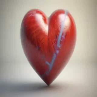 blurry heart