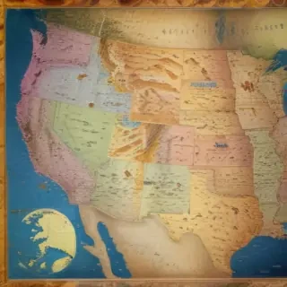 map of united states with states