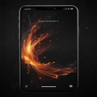 black background phone