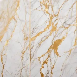 white and gold marble background