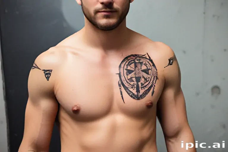 male rib tattoos