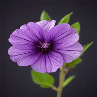 transparent purple flower