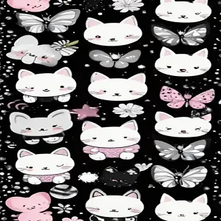 cute backgrounds black