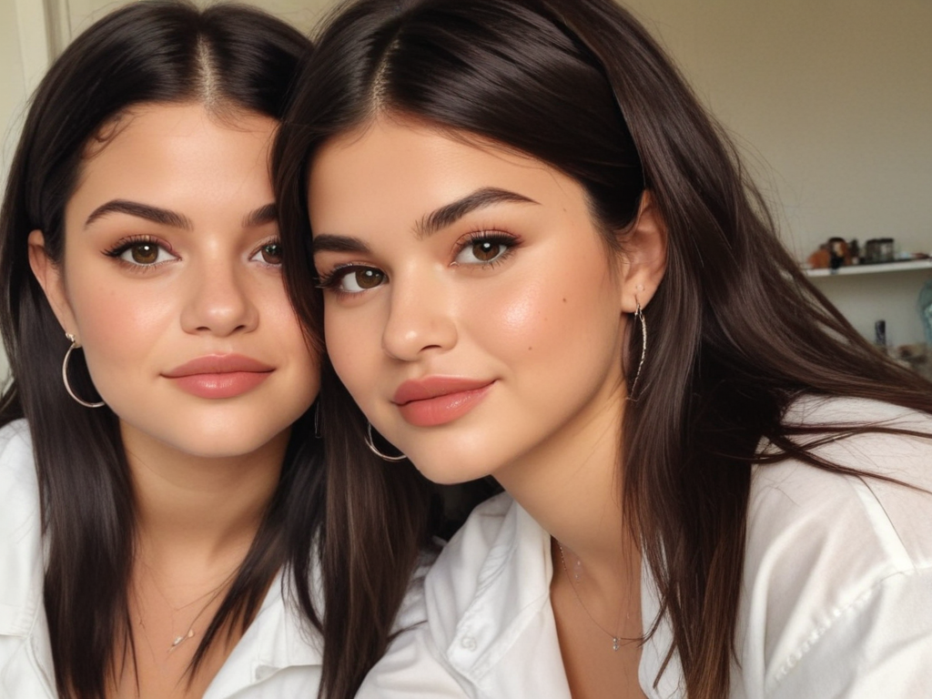selena gomez and hailey bieber picture