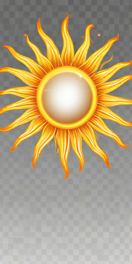 transparent background sun clipart