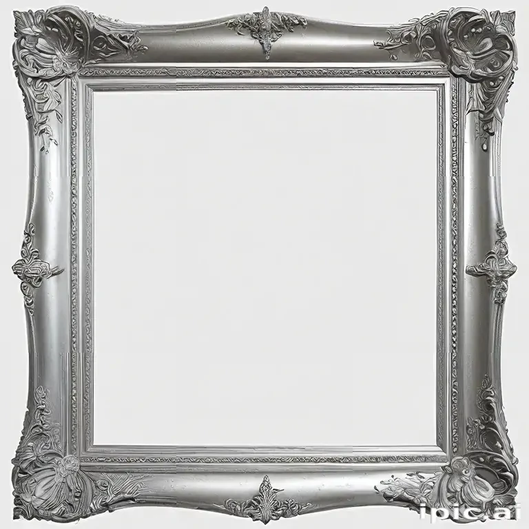 silver frame png