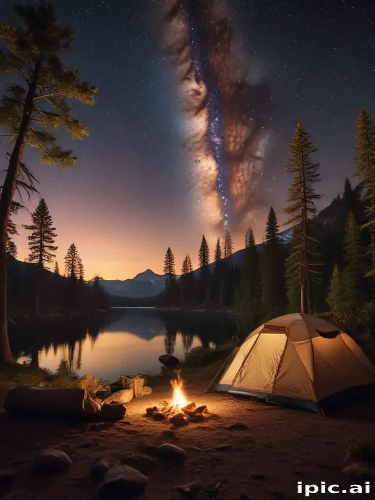 camping background pic