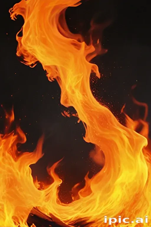 background on fire