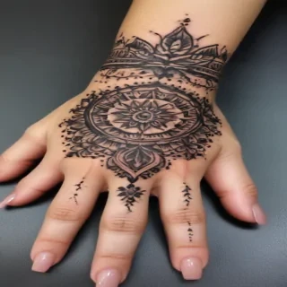 cute hand tattoos for black females