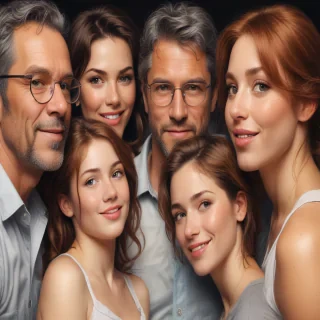 drawings of family