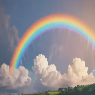 cute rainbow background