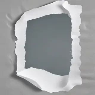 torn paper transparent