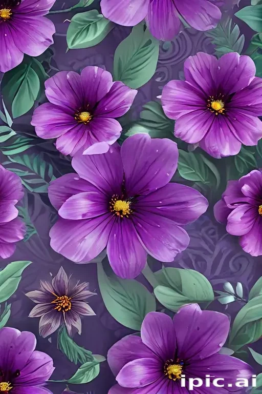 purple flowers background