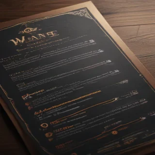 menu mock up