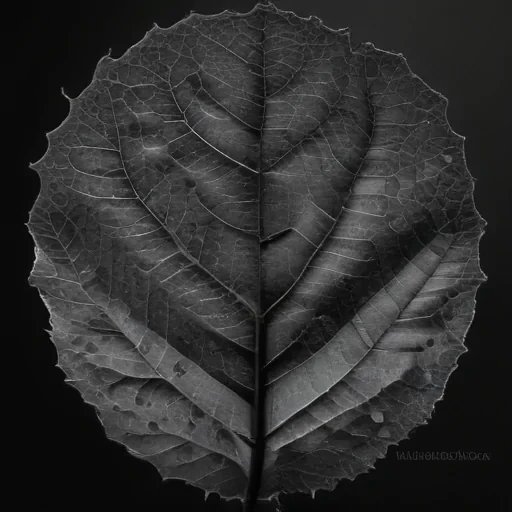 leaf images black and white