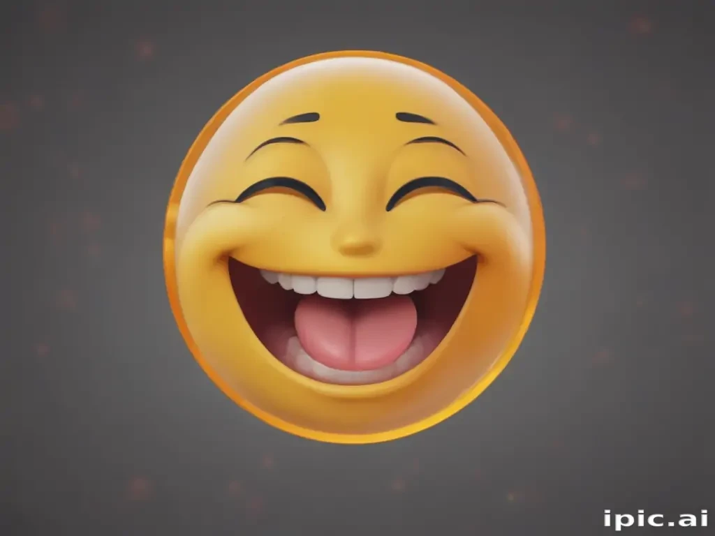 transparent laughing emoji