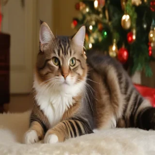 christmas images cats