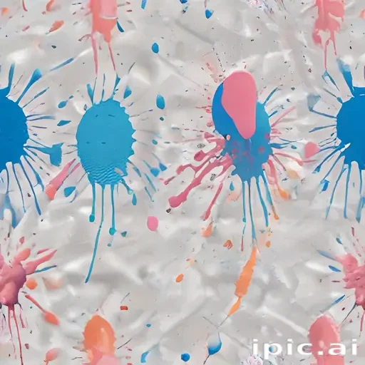 transparent paint splatter