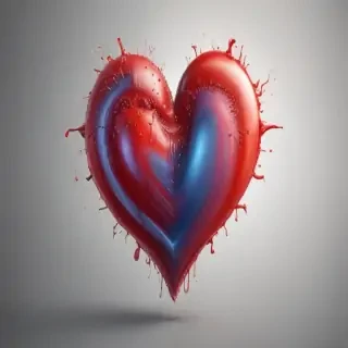 blurry heart