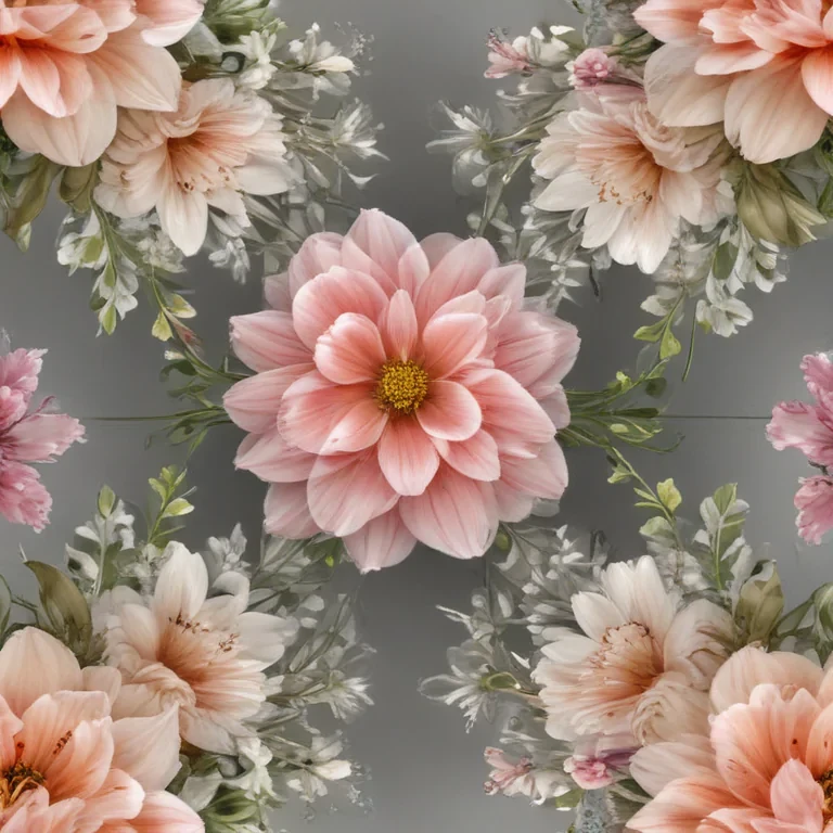transparent flower border