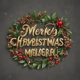 text merry christmas png