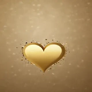 gold heart wallpaper