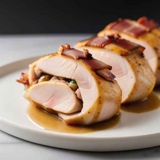 stuffing stuffed chicken breast wrapped in bacon