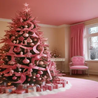 christmas wallpaper pink