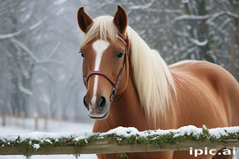 pictures of christmas horses