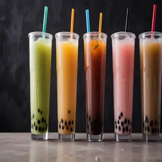 boba tea background