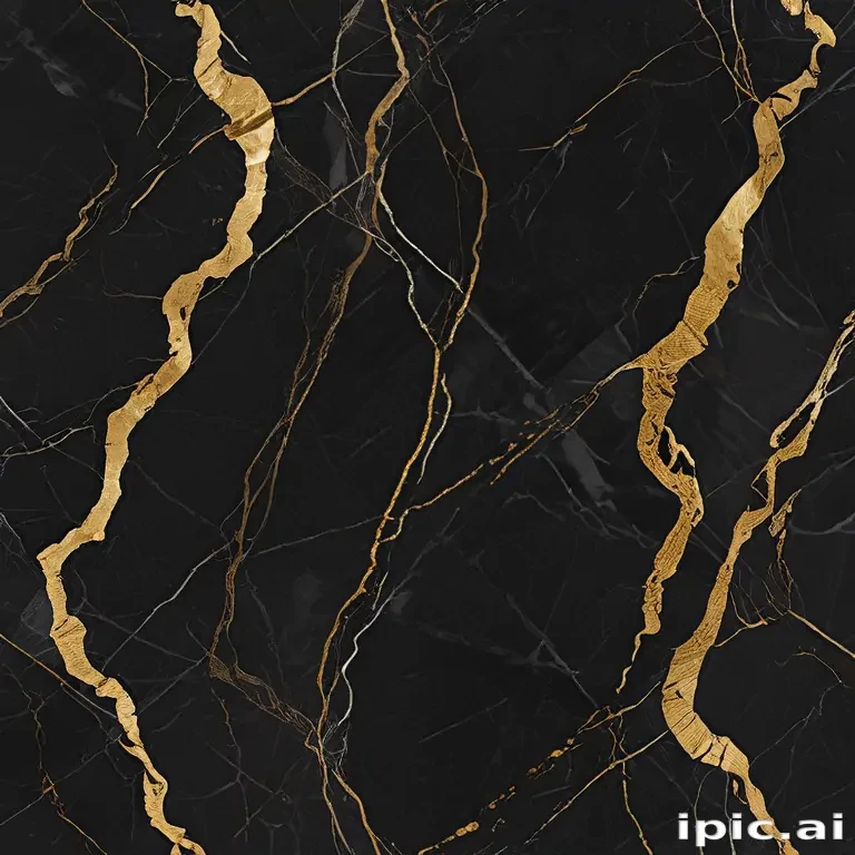 black and gold marble