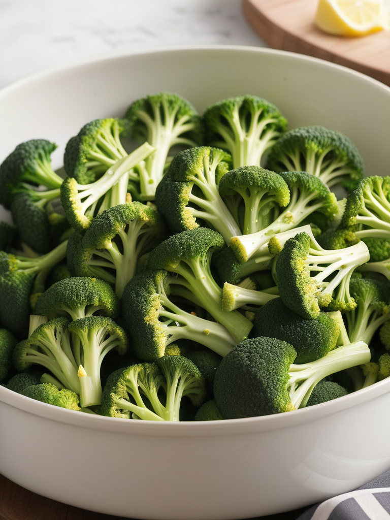 A Fresh and Vibrant Bowl of Broccoli Ready for Cooking or Snacking