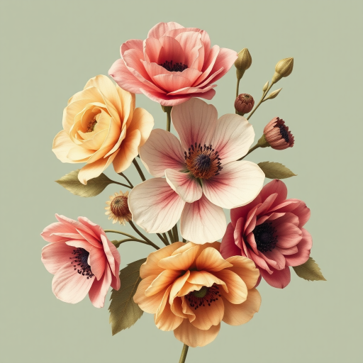 vintage flowers png