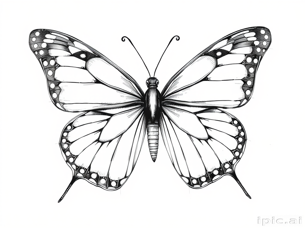 drawing of a butterfly