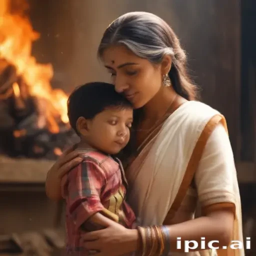 indian son with mom